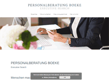 Tablet Screenshot of personalberatung-boeke.com